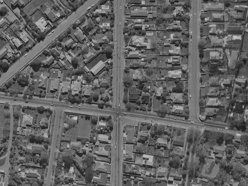 110 Fendalton Road from the air, 1970-1974