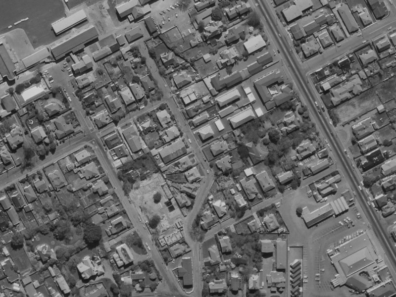 33 Tonbridge Street from the air, 1970-1974