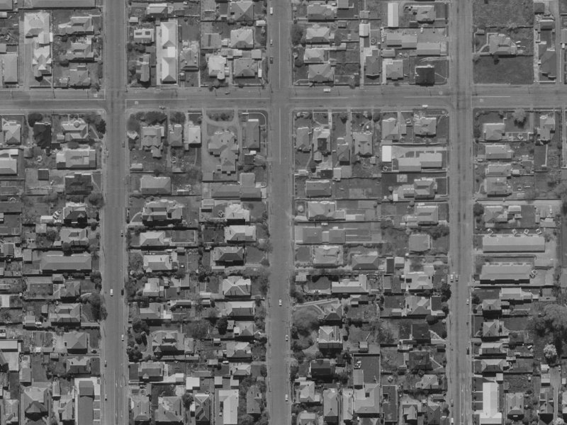 32A Bishop Street from the air, 1970-1974