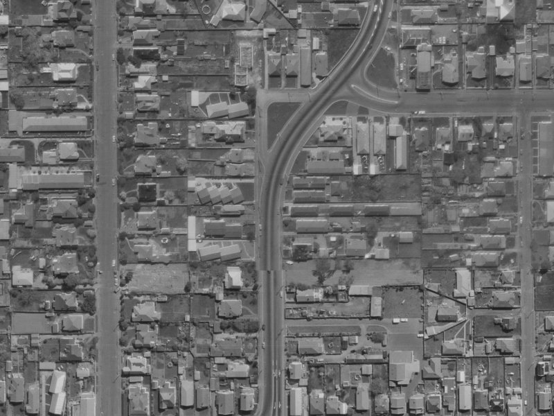 30 Whitmore Street from the air, 1970-1974