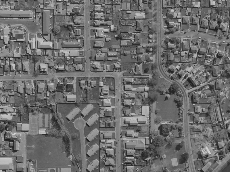 81 Vogel Street from the air, 1970-1974