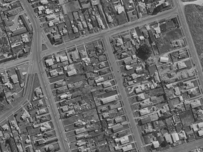 12 Pine Avenue from the air, 1970-1974