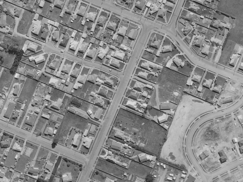 34 Fovant Street from the air, 1970-1974