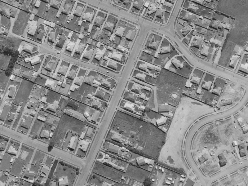 38 Fovant Street from the air, 1970-1974
