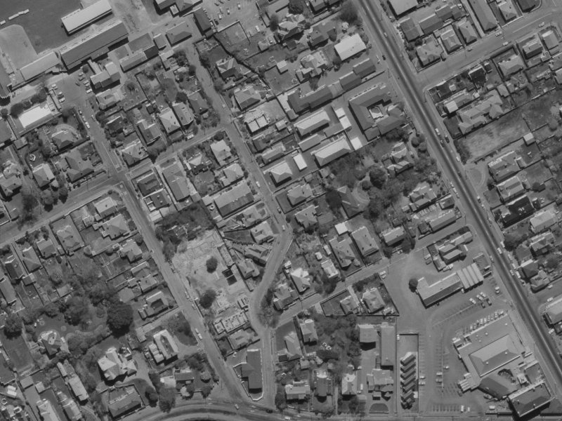 30A Tonbridge Street from the air, 1970-1974