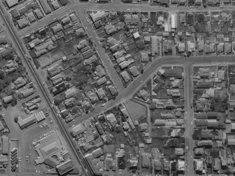 19 Derby Street from the air, 1970-1974