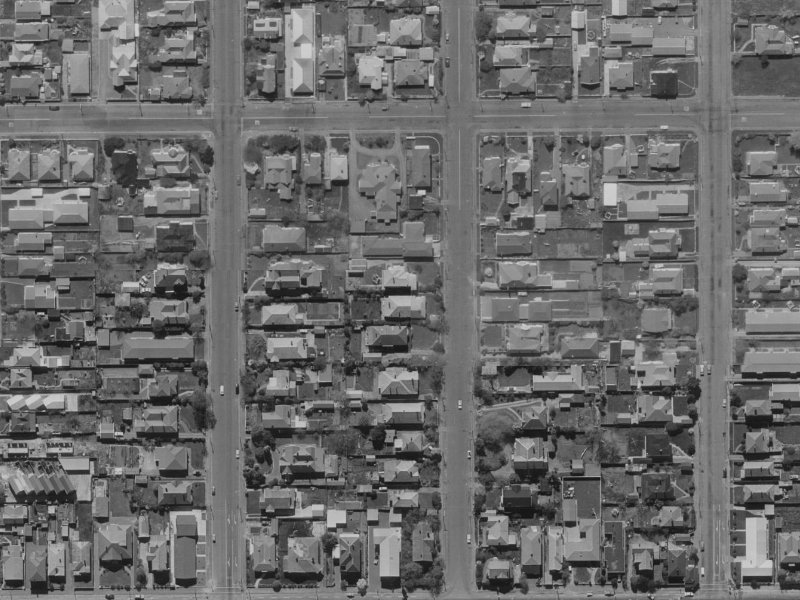25 Bishop Street from the air, 1970-1974