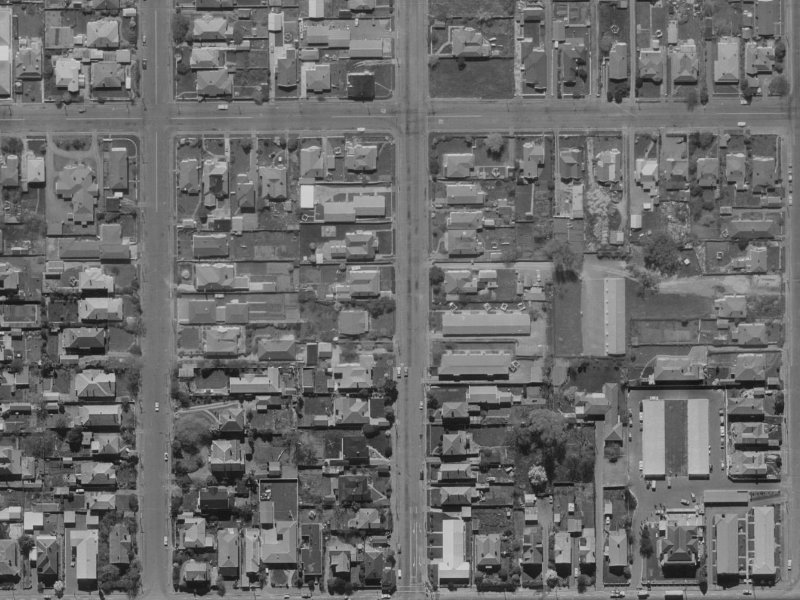 108 Purchas Street from the air, 1970-1974