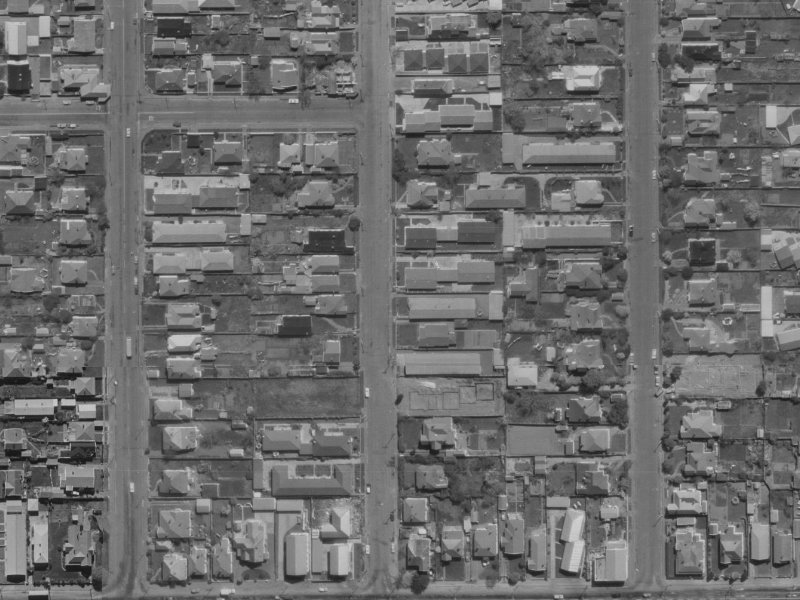 447 Barbadoes Street from the air, 1970-1974