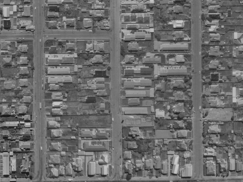 27 Geraldine Street from the air, 1970-1974