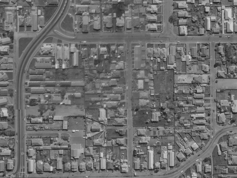 65 Perth Street from the air, 1970-1974