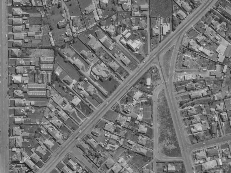 41 Wainoni Road from the air, 1970-1974