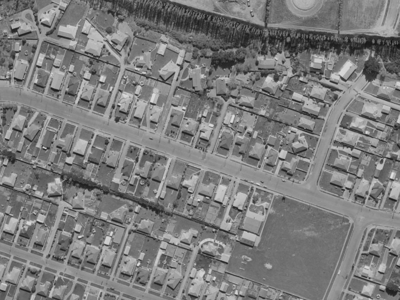 57 Staveley Street from the air, 1970-1974