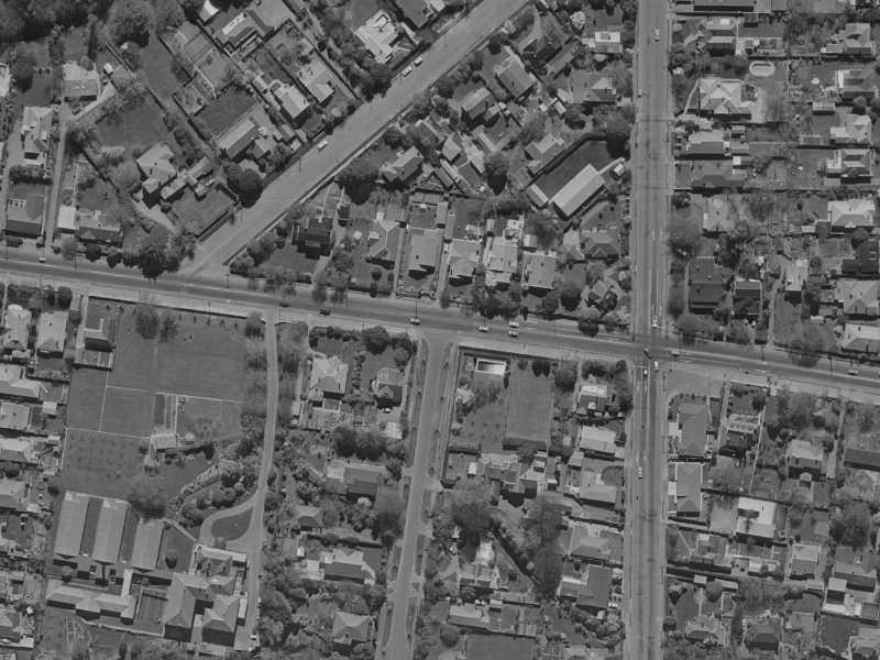 119 Fendalton Road from the air, 1970-1974