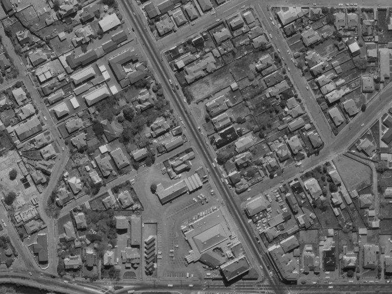 27 Rastrick Street from the air, 1970-1974