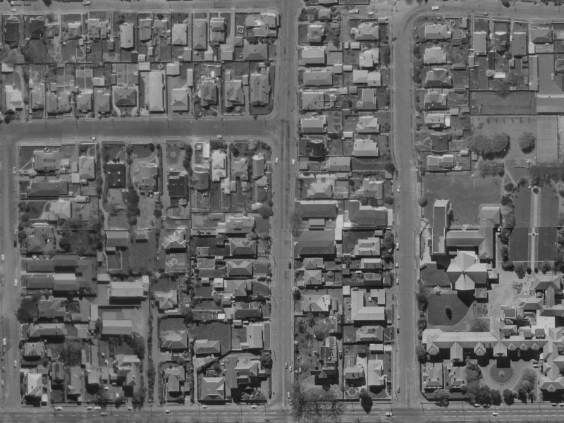 27 Springfield Road from the air, 1970-1974
