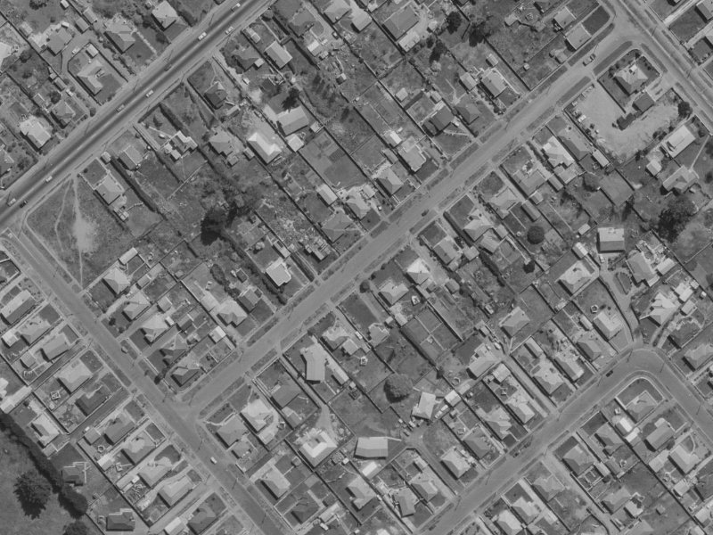 Lenton Street from the air, 1970-1974