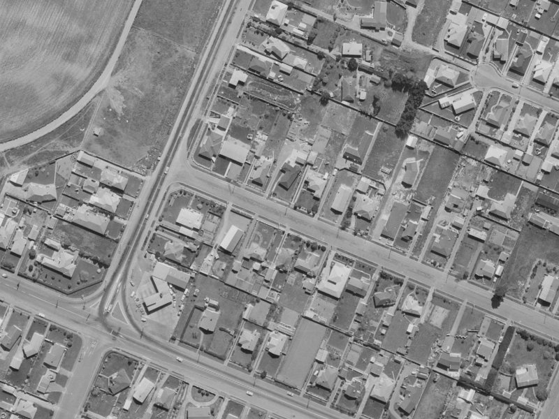 9A Dinton Street from the air, 1970-1974