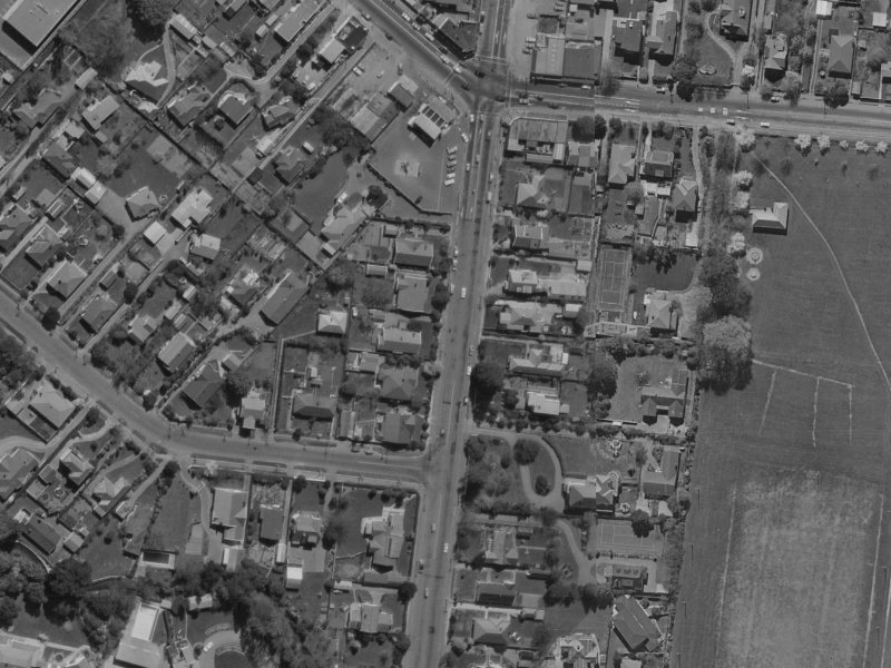 125 Clyde Road from the air, 1970-1974