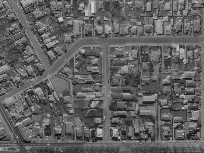 23 Stoneyhurst Street from the air, 1970-1974