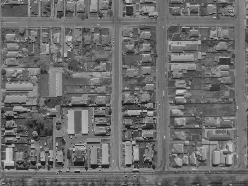 22B Packe Street from the air, 1970-1974
