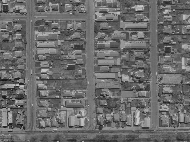 24 Geraldine Street from the air, 1970-1974