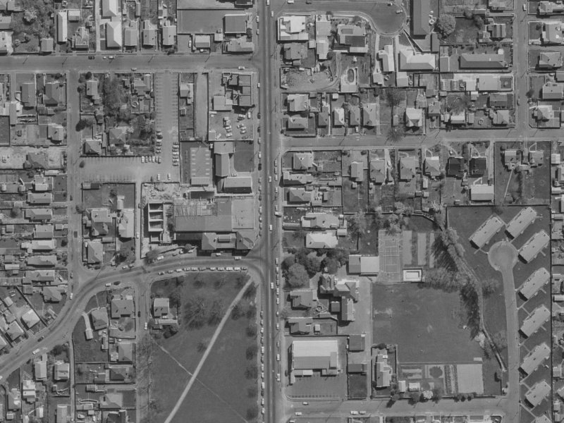 310 Stanmore Road from the air, 1970-1974