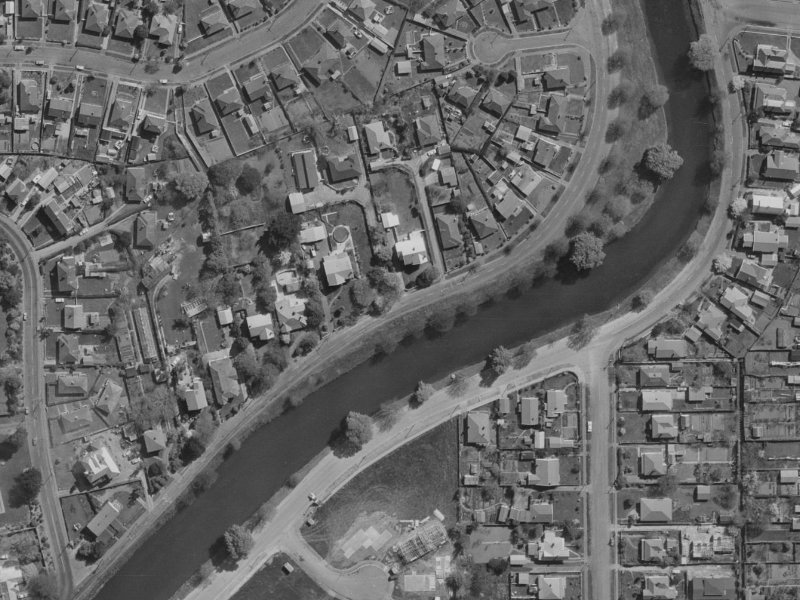 281 River Road from the air, 1970-1974
