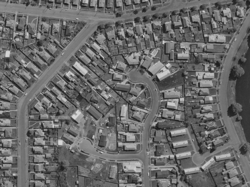 33 Silverdale Place from the air, 1970-1974