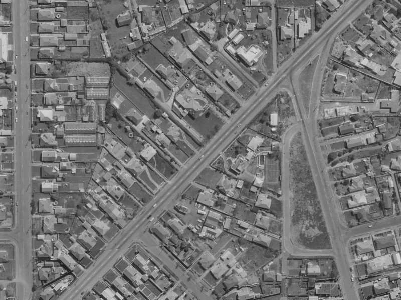 35 Wainoni Road from the air, 1970-1974