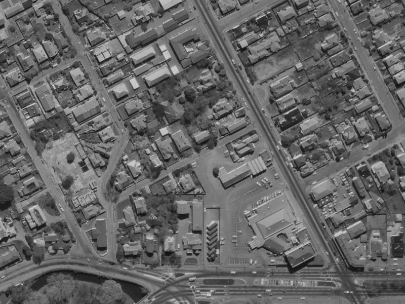 17 Rastrick Street from the air, 1970-1974