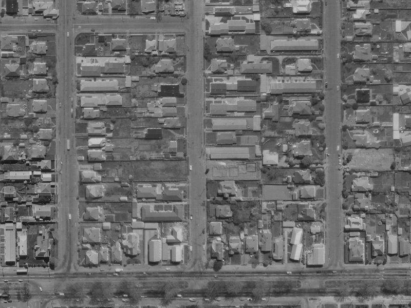21 Geraldine Street from the air, 1970-1974