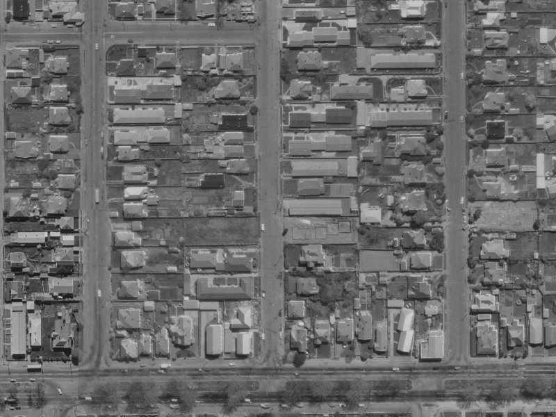 22 Geraldine Street from the air, 1970-1974