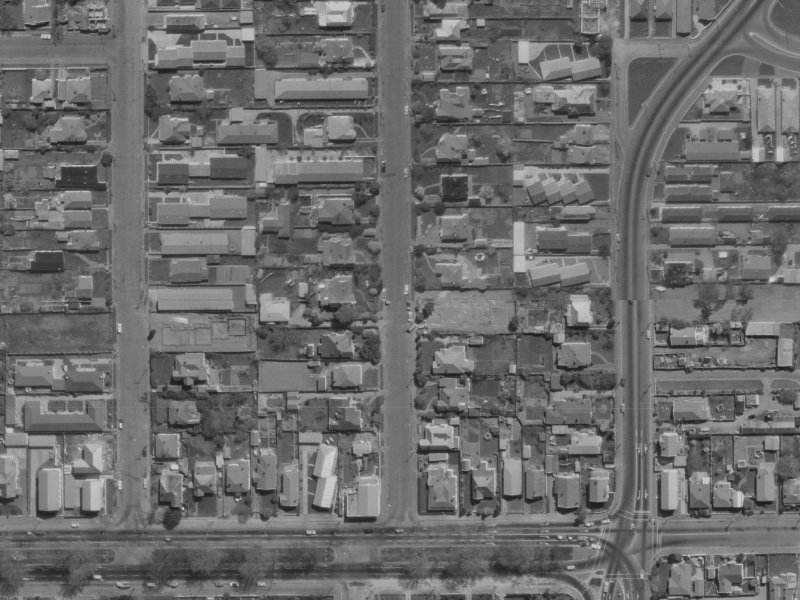 21 Champion Street from the air, 1970-1974