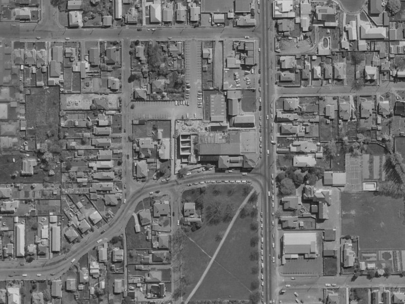 53 London Street from the air, 1970-1974