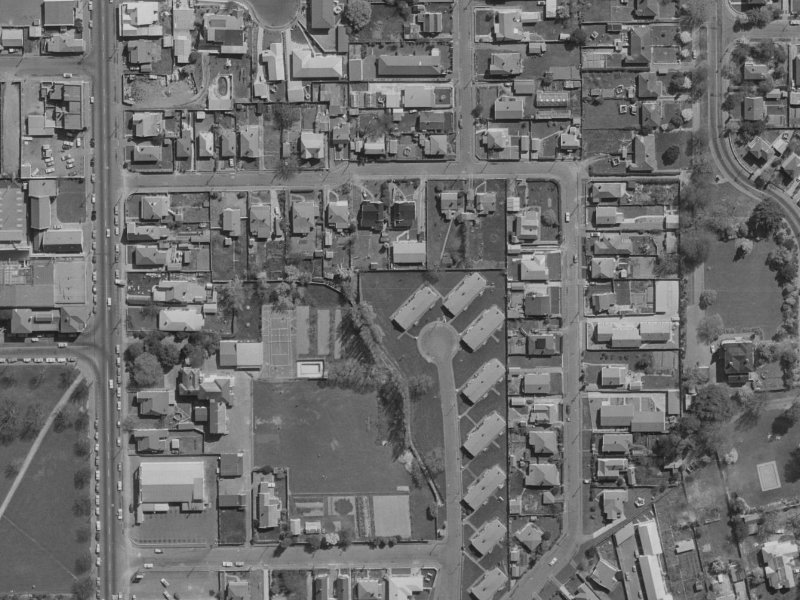 29 Gowerton Place from the air, 1970-1974