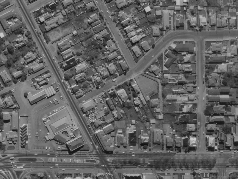 16 Derby Street from the air, 1970-1974