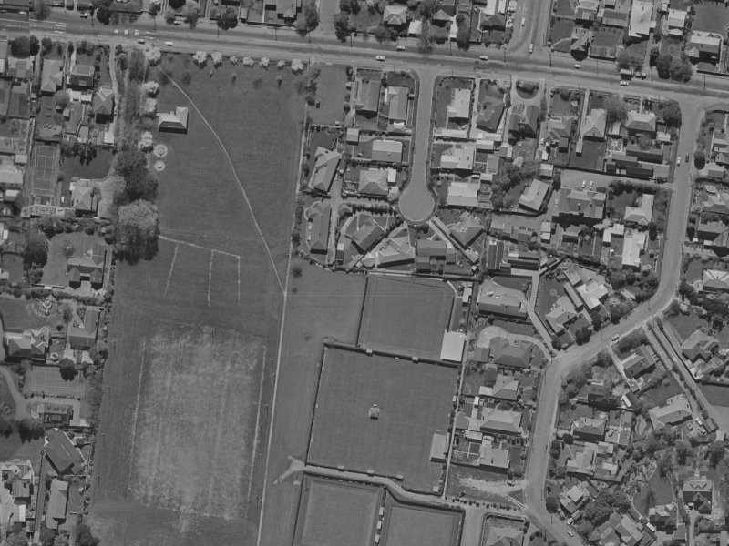 14 Willowbrook Place from the air, 1970-1974