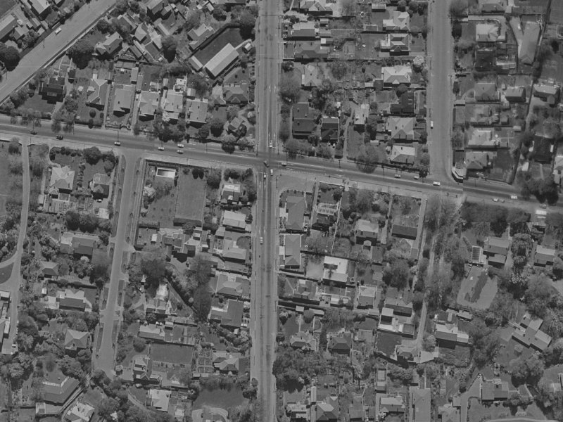 152 Straven Road from the air, 1970-1974