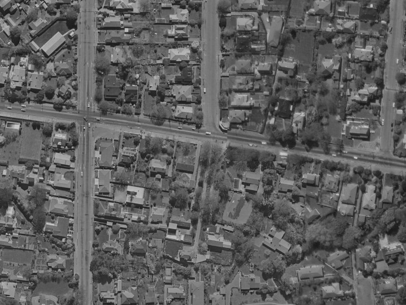 99B Fendalton Road from the air, 1970-1974
