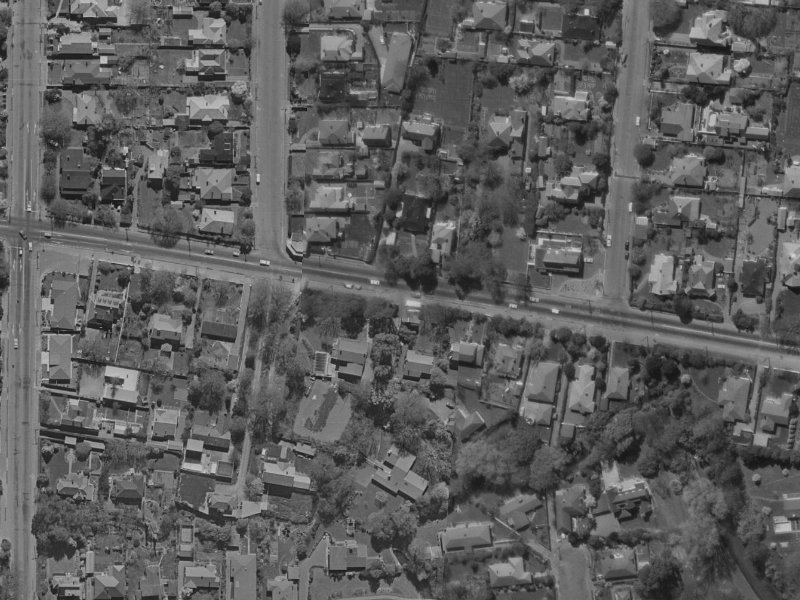 89A Fendalton Road from the air, 1970-1974