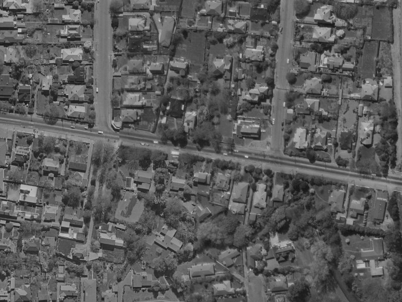 86 Fendalton Road from the air, 1970-1974