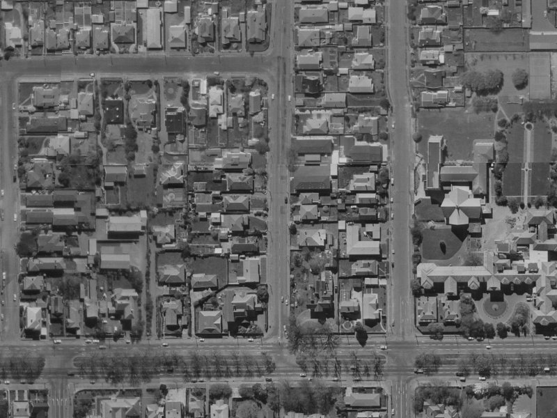 21 Springfield Road from the air, 1970-1974