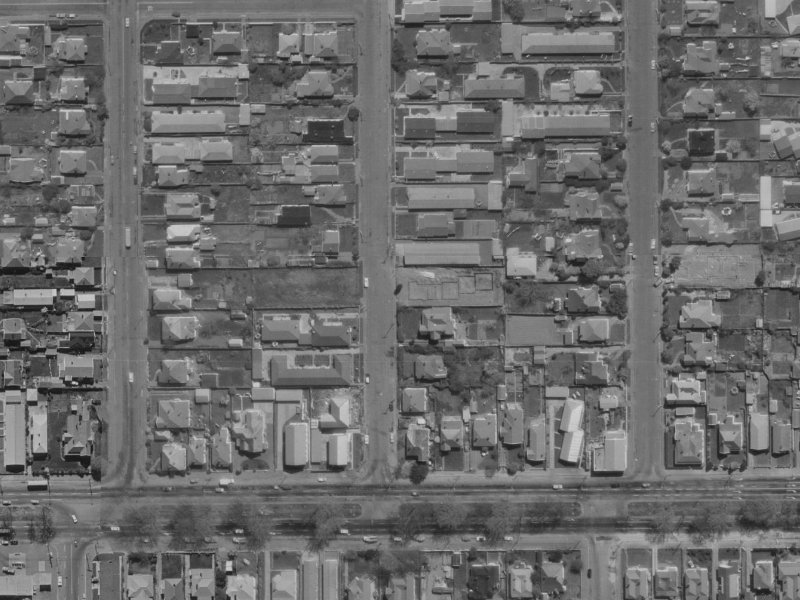 18 Geraldine Street from the air, 1970-1974