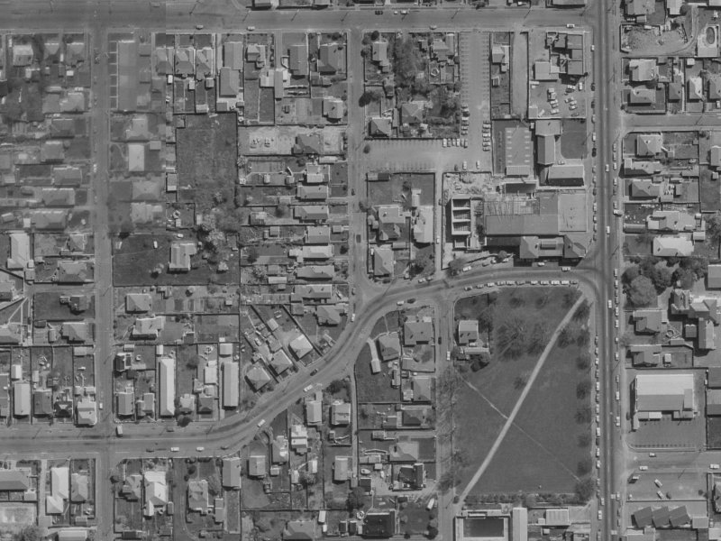 3 Cumberland Street from the air, 1970-1974
