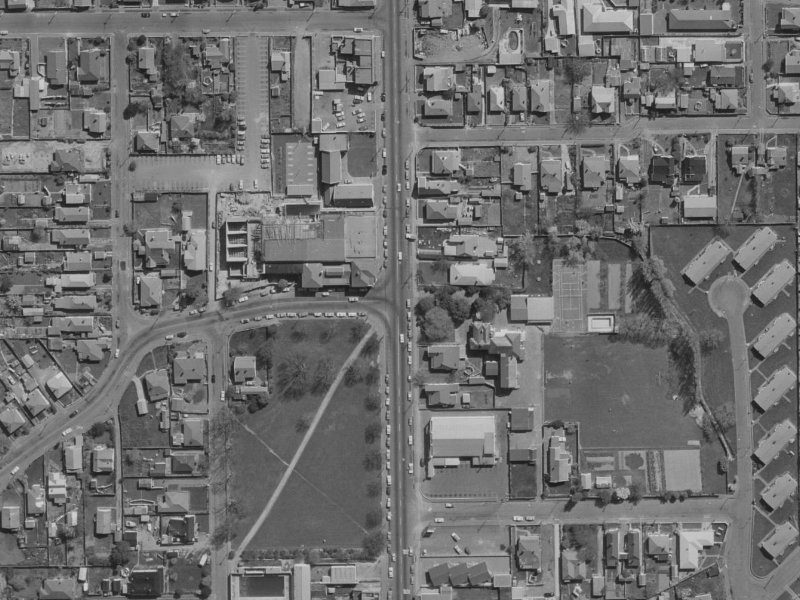 309 Stanmore Road from the air, 1970-1974