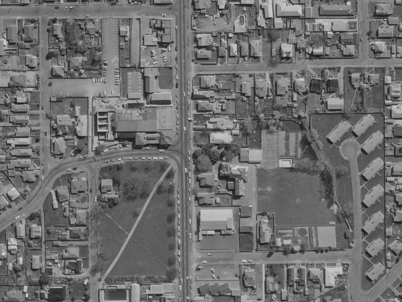 300A Stanmore Road from the air, 1970-1974