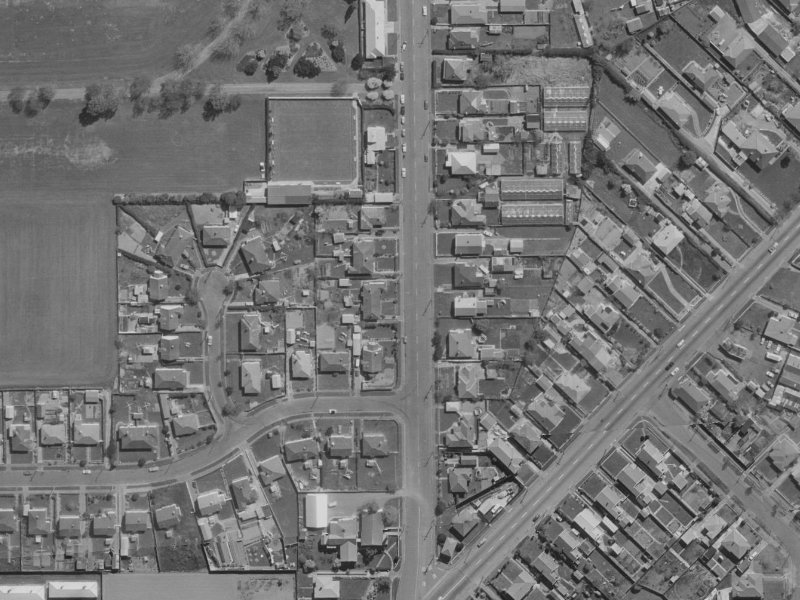 133 Kerrs Road from the air, 1970-1974