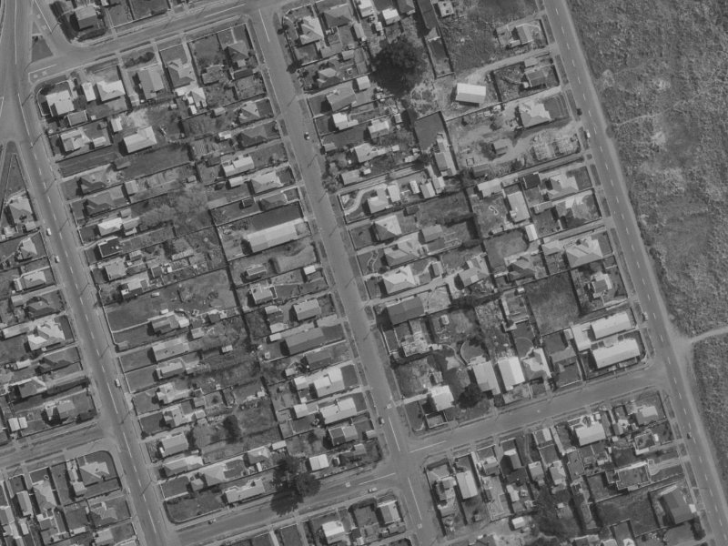 25 Pine Avenue from the air, 1970-1974