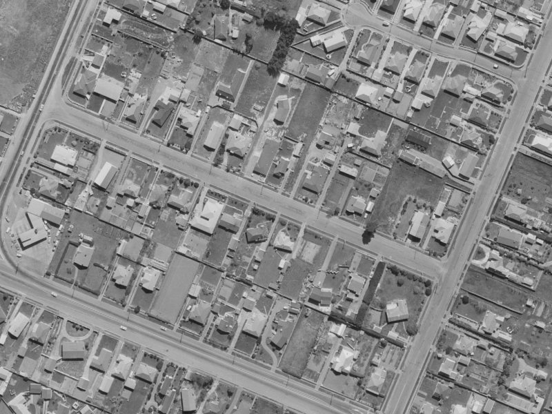 19A Dinton Street from the air, 1970-1974